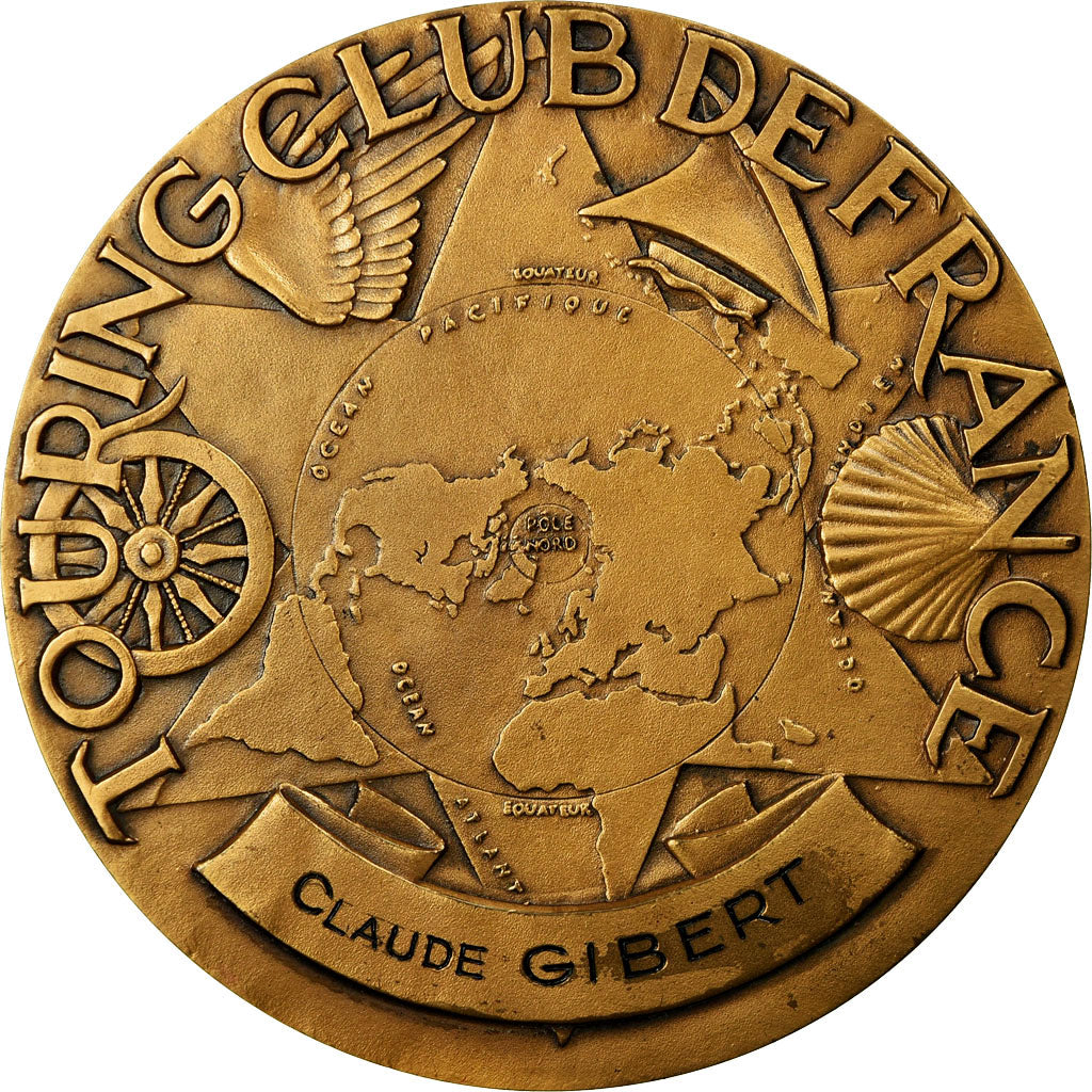 Frankreich, Medaille, Touring Club de France, 1964, Delamarre, UNZ, Bronze