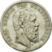 Coin, German States, WURTTEMBERG, Karl I, 5 Mark, 1876, Freudenstadt, EF(40-45)