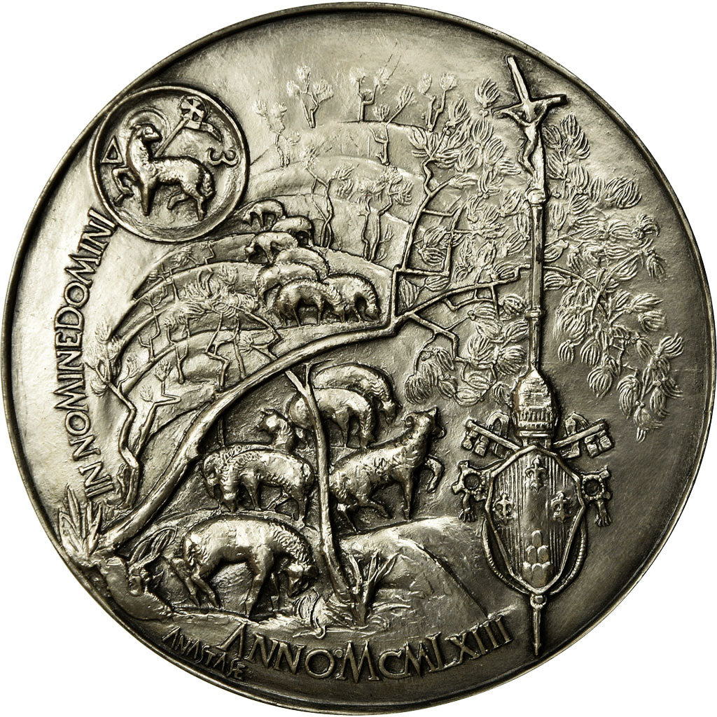 Vatican, Médaille, Le Pape Paul VI, 1966, Anastase, SPL, Argent