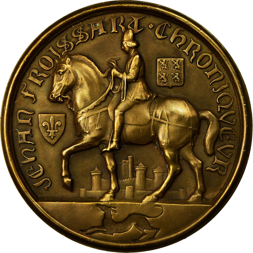 France, Medal, Jean Froissart, Chroniqueur, Valenciennes, MS(63), Bronze