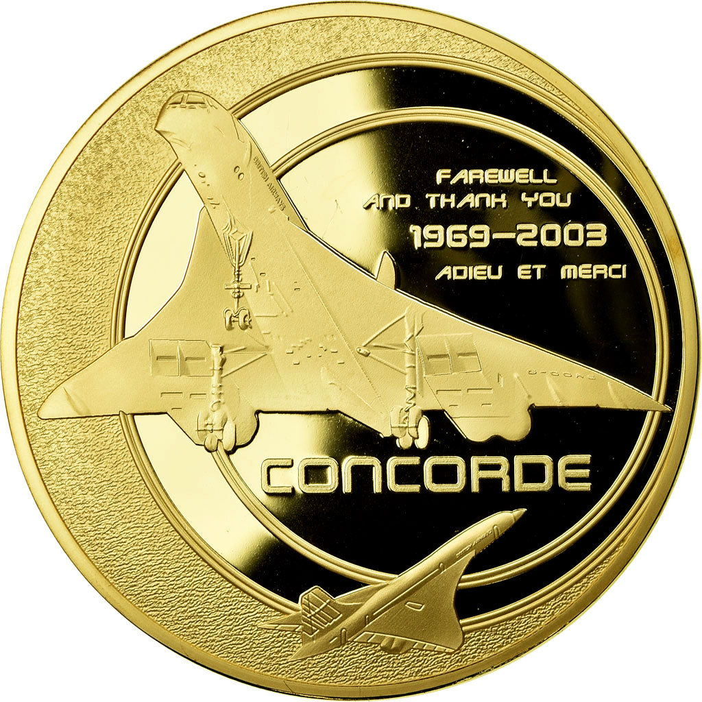 France, Medal, Concorde, Premier vol commercial Paris-Rio de Janeiro, 2003
