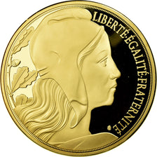 France, Medal, Marianne, Liberté Egalité Fraternité, 2015, MS(65-70), Copper