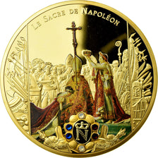 France, Medal, Le sacre de Napoléon Ier par Pie VII, MS(65-70), Copper Gilt