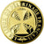 Francia, medalla, Lourdes, Lieu de Pélerinage Français, FDC, Copper Gilt