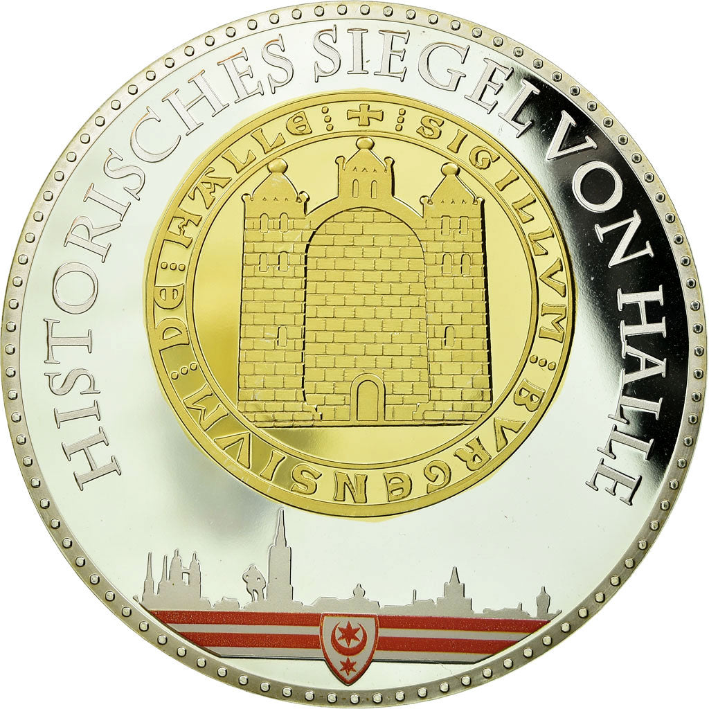Germany, Medal, Halle, 2012, MS(65-70), Copper Plated Silver