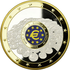 France, Medal, Géants Euro, Numéraire, 1995, MS(65-70), Copper Gilt