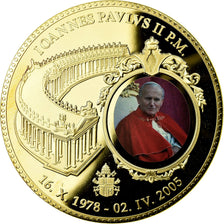 Vatican, Medal, Pape Jean Paul II, 2005, MS(65-70), Copper Gilt