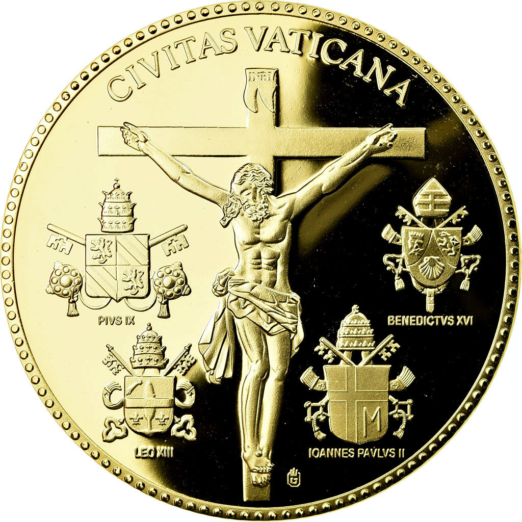 Vatican, Medal, Pape Jean Paul II, 2005, MS(65-70), Copper Gilt