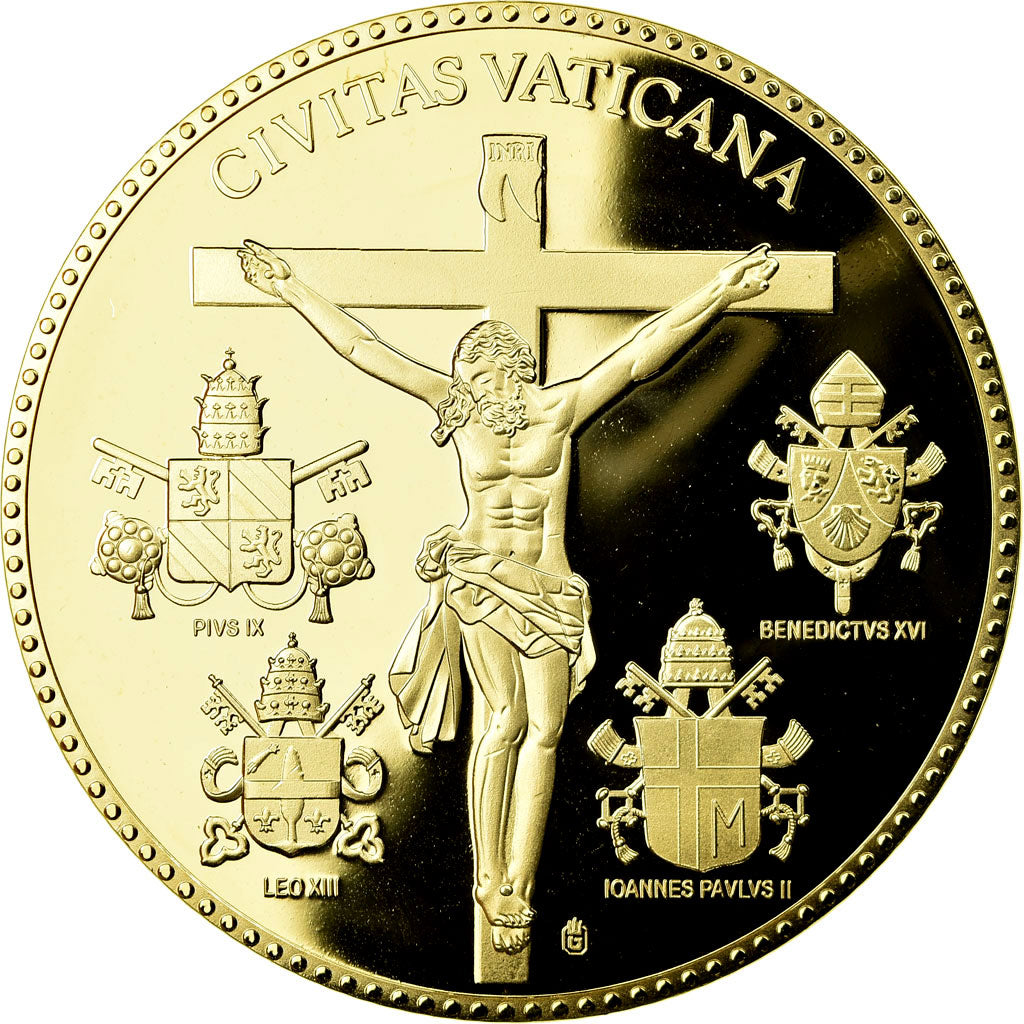 Vatican, Medal, Pape Jean Paul II, 2005, MS(65-70), Copper Gilt