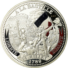 France, Medal, Révolution, à la Bastille, 5 onces, MS(65-70), Silver