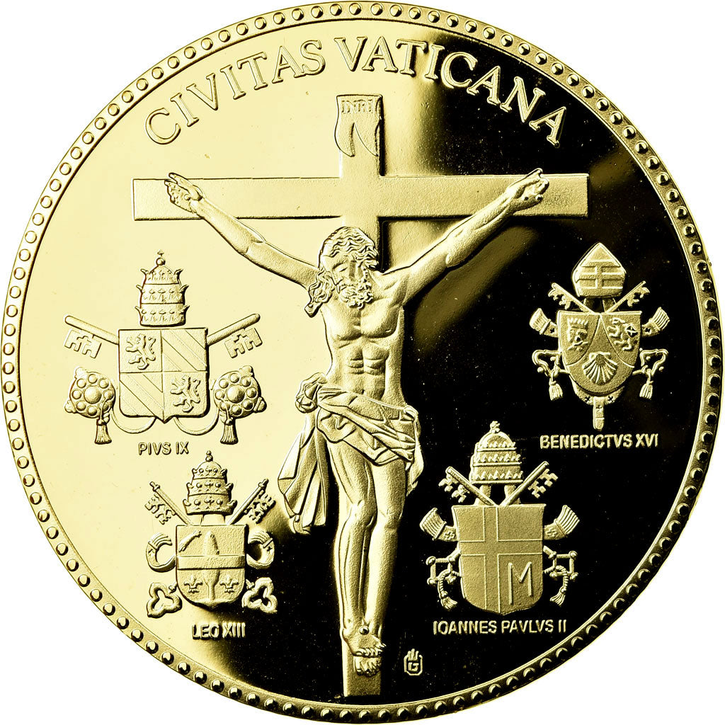 Vatican, Medal, Pape Jean Paul II, 2005, MS(65-70), Copper Gilt