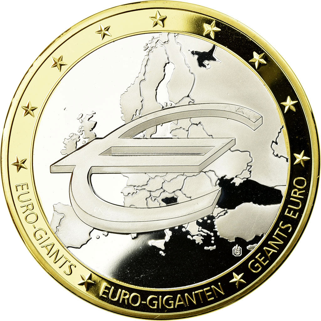 France, Medal, Europe, Les 10 Ans de l'Union Monétaire, 2009, MS(65-70), Copper