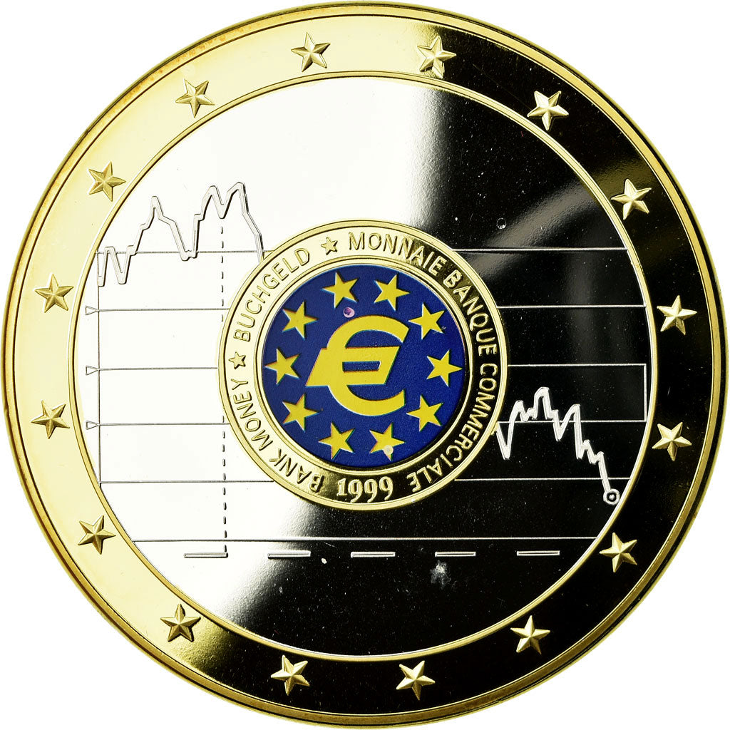 Frankreich, Medaille, Géants Euro, Monnaies Banque Commerciale, 1999, STGL