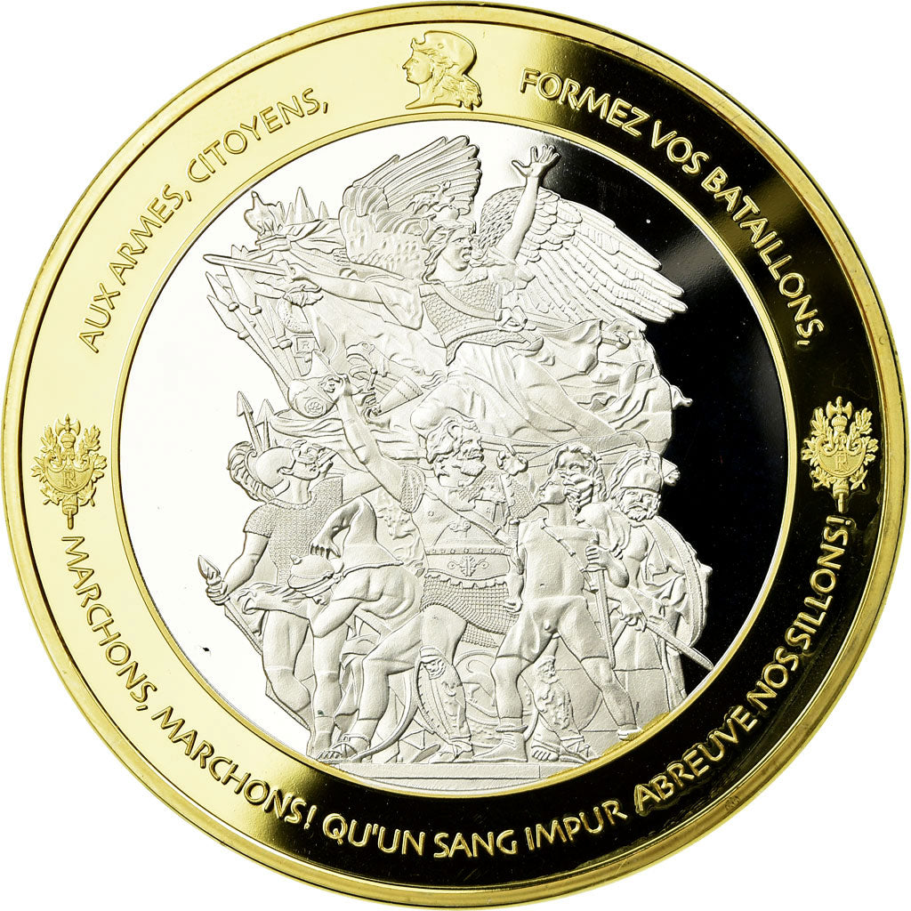 France, Medal, Les Piliers de la république, Fraternité, 2015, MS(65-70)
