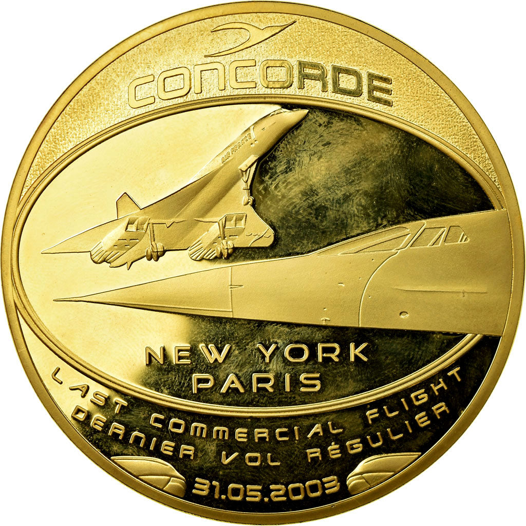 France, Medal, Adieu au Concorde, Dernier Vol New-York/Paris, 2013, MS(64)