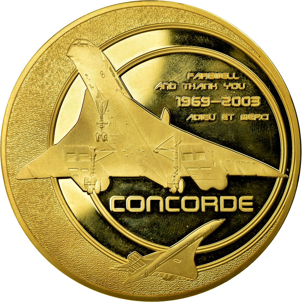 France, Medal, Adieu au Concorde, Dernier Vol New-York/Paris, 2013, MS(64)