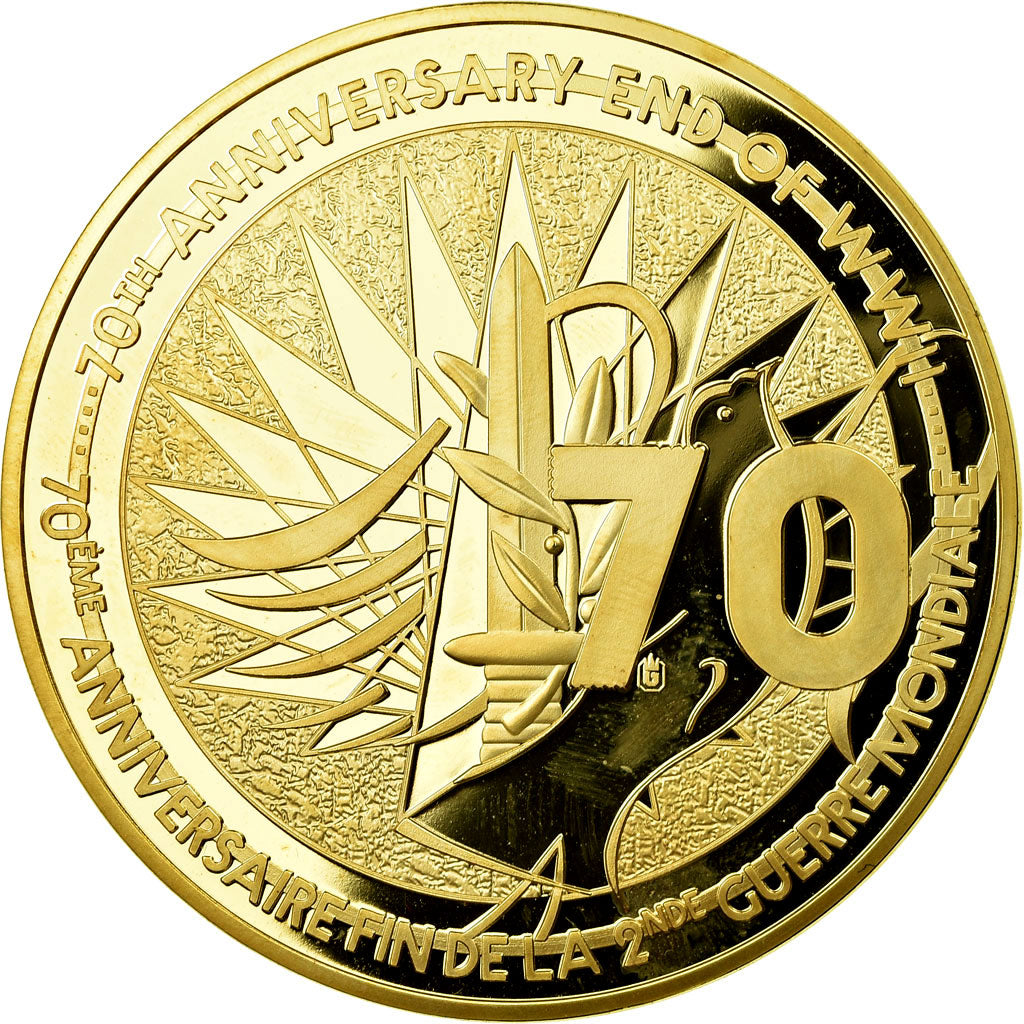 França, Medal, 70ème Anniversaire Fin de la 2ème Guerre Mondiale, 2015