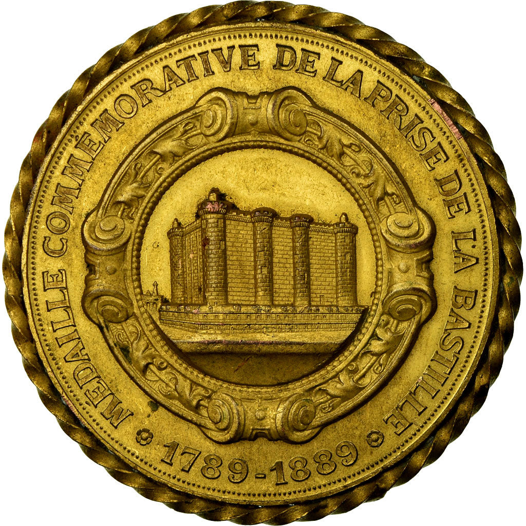 France, Medal, Louis XVI, Centenaire de la Prise de la Bastille, 1889
