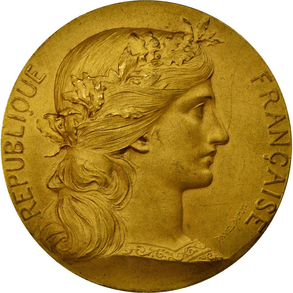 Frankreich, Medaille, Chambre de Commerce de Rouen, Dupuis.D, VZ+, Vermeil