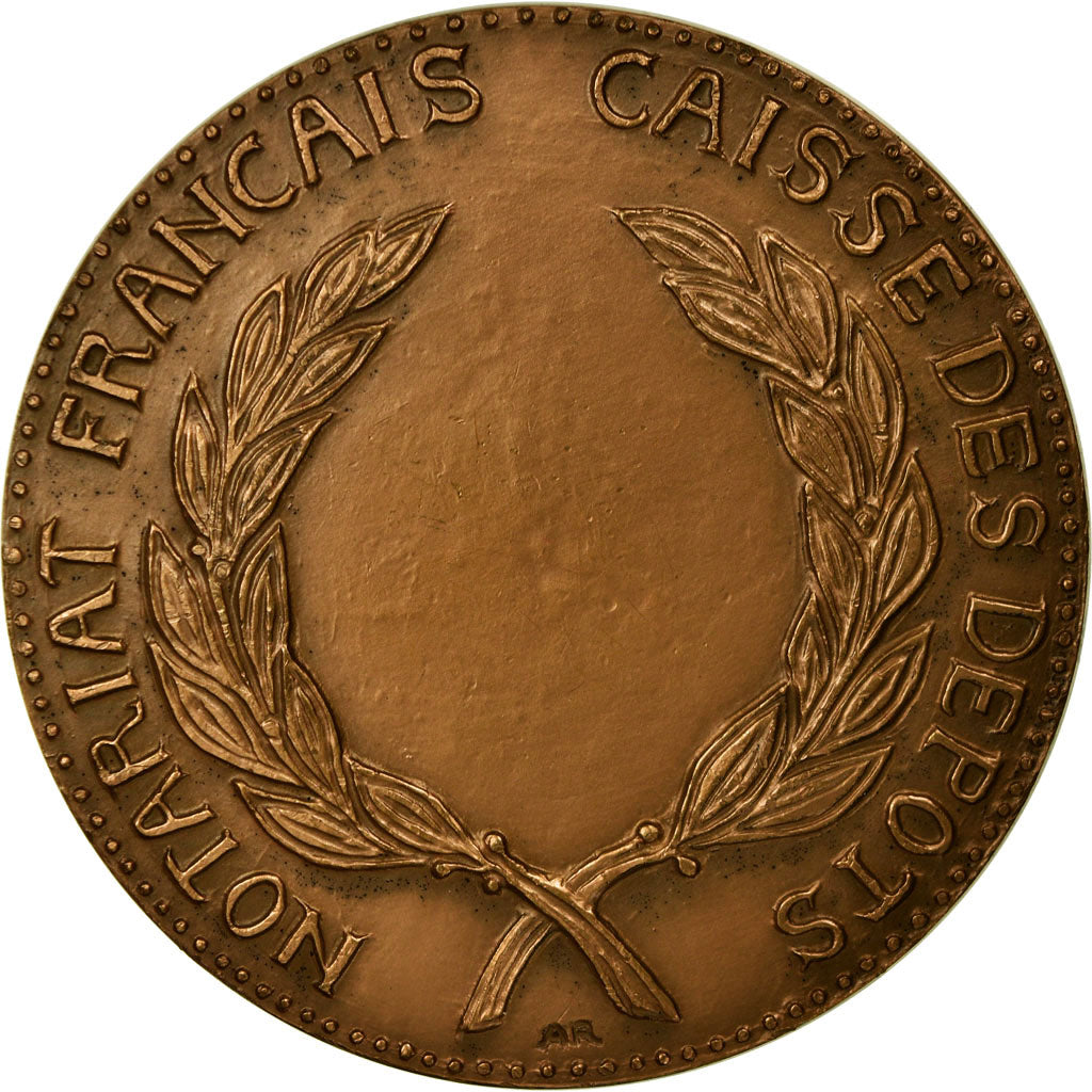 Francia, medalla, Notariat Français, Justinien Ier, 1973, Andrei, SC, Bronce