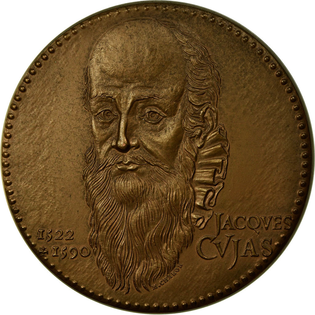 France, Medal, Notariat Français, Caisse des Dépôts, Jacques Cujas, 1974