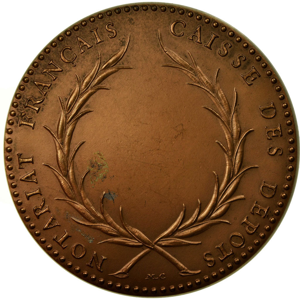 France, Medal, Notariat Français, Caisse des Dépôts, Jacques Cujas, 1974