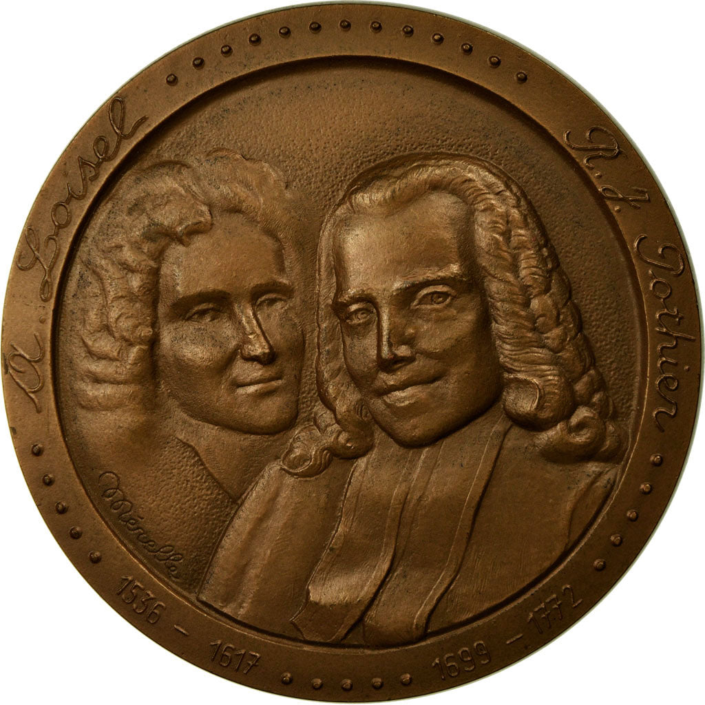 France, Medal, Notariat Français, Caisse des Dépôts, Loisel, Gauthier, 1975