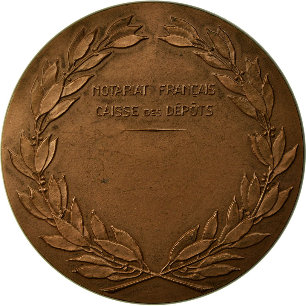 France, Medal, Notariat Français, Caisse des Dépôts, Loisel, Gauthier, 1975