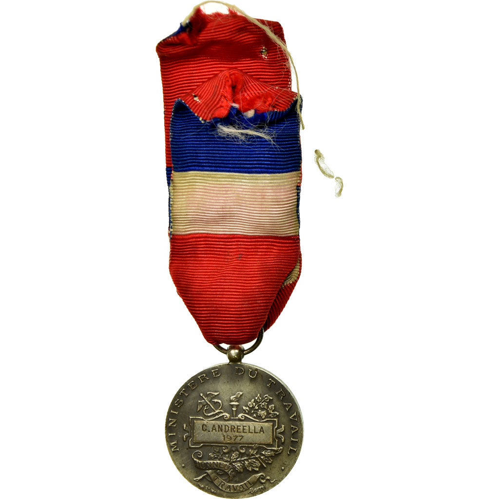 France, Médaille d'honneur du travail, Medal, 1977, Very Good Quality