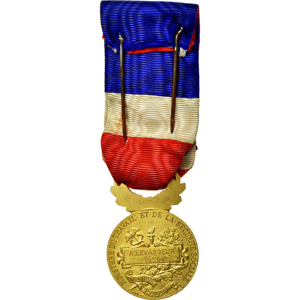 France, Médaille d'honneur du travail, Medal, 1959, Excellent Quality