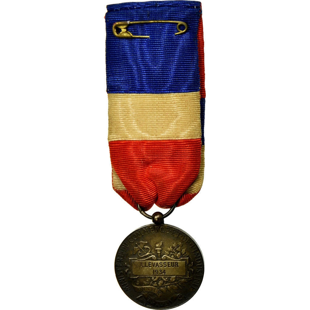 France, Médaille d'honneur du travail, Medal, 1934, Very Good Quality