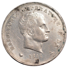 ITALIAN STATES, 5 Lire, 1811, Milan, KM #10.4, MS(60-62), Silver, 24.92