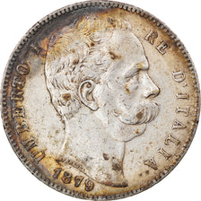 Monnaie, Italie, Umberto I, 5 Lire, 1879, Rome, TB+, Argent, KM:20
