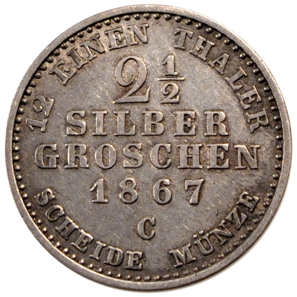 Allemagne, Prusse, Wilhelm Ier, 2 1/2 Silber Groschen