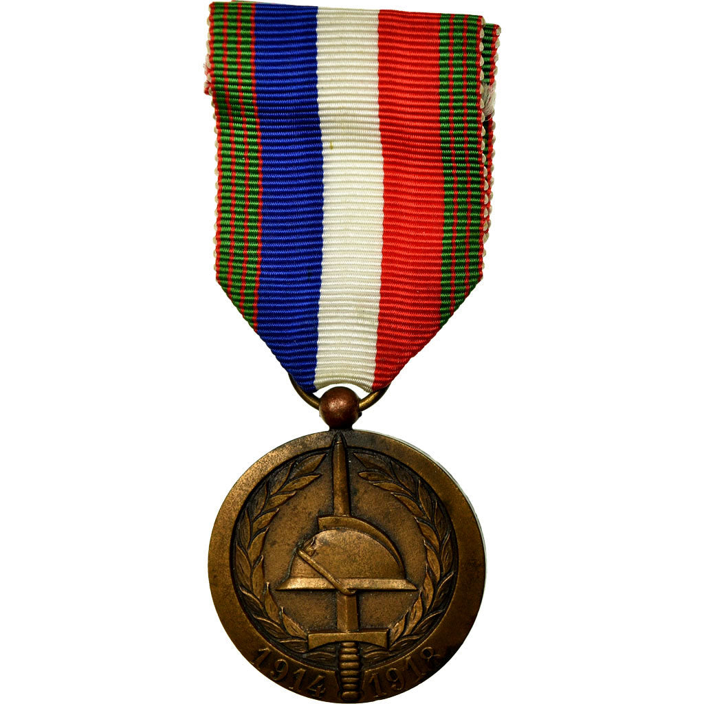 Francja, Union Nationale des Combattants, 60ème Anniversaire, Medal, 1914-1918