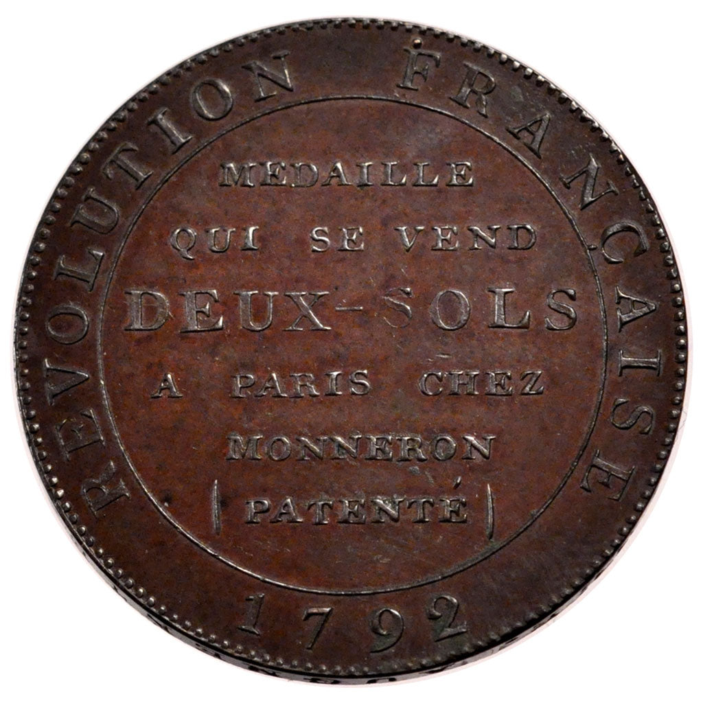 Constitution, Monnaies de Confiance, 2 Sols 