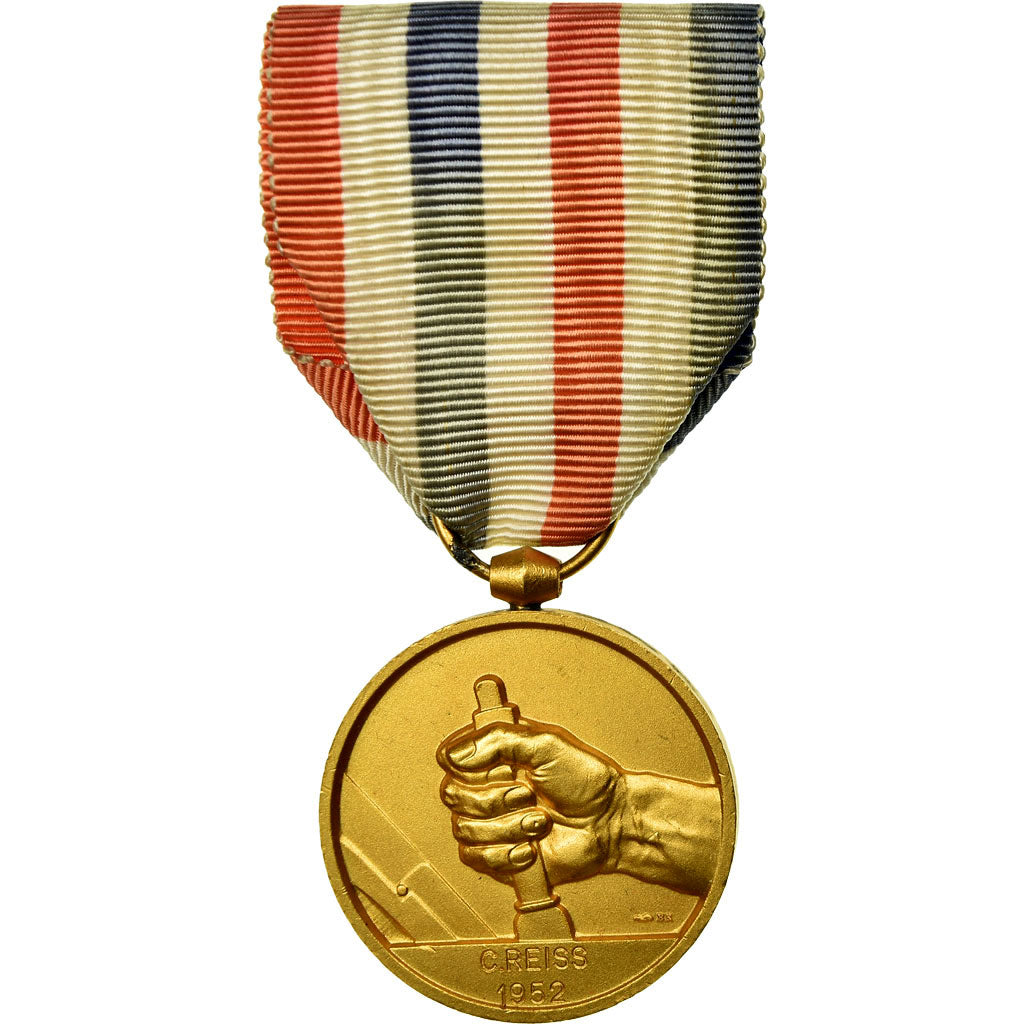 France, Médaille des cheminots, Médaille, 1952, Excellent Quality