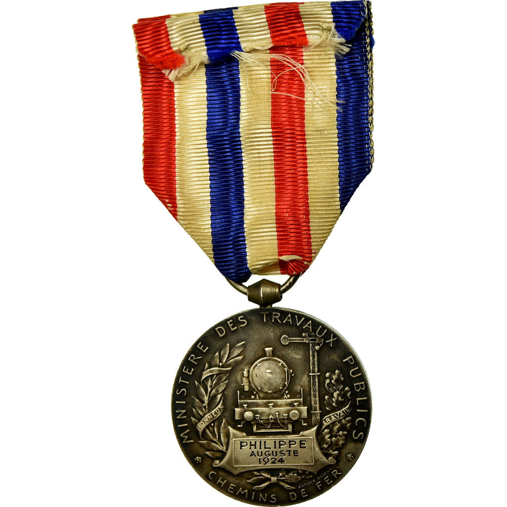 France, Honneur des Chemins de Fer, Medal, 1924, Excellent Quality, Roty
