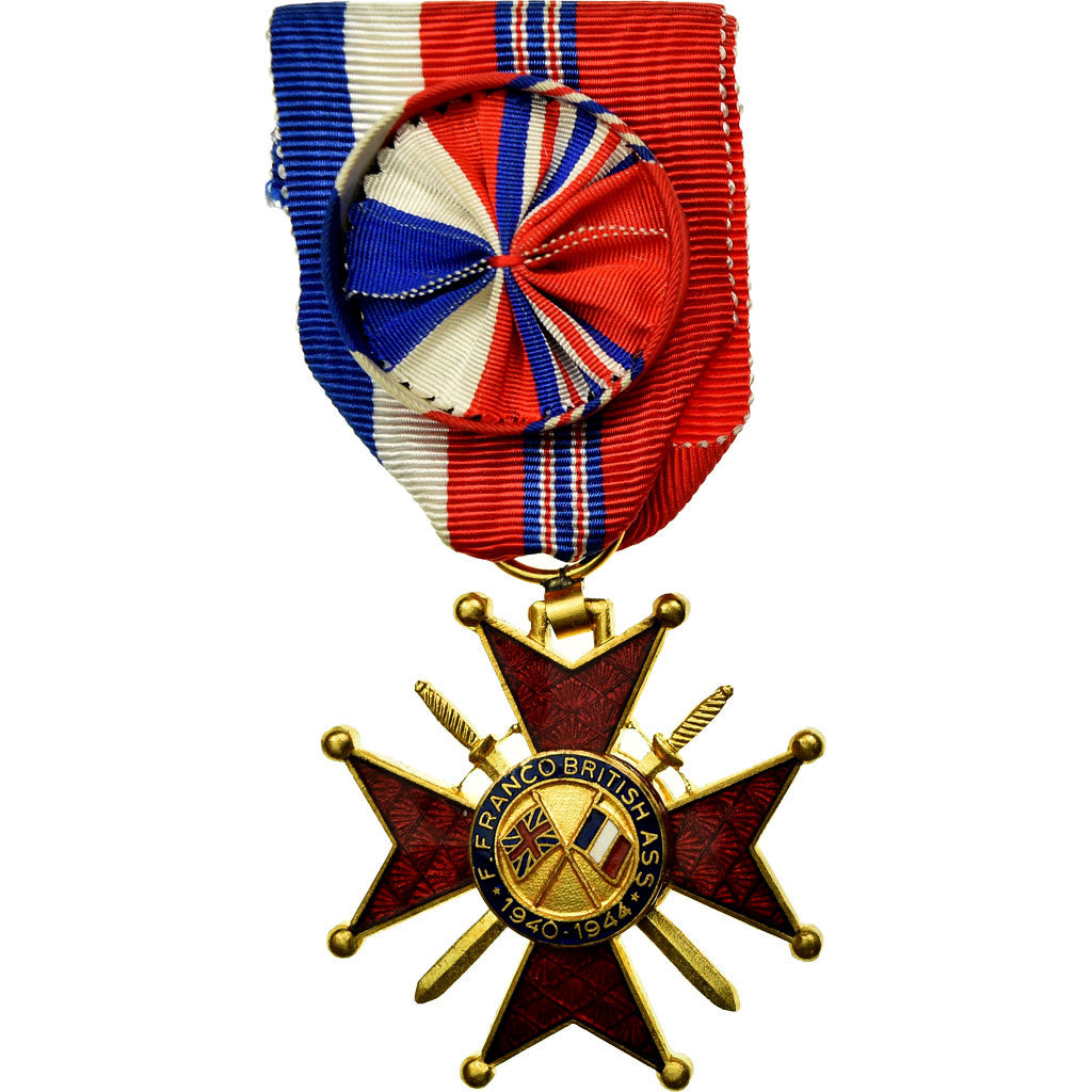 Francia, Croix d'Honneur Franco-Britannique, medalla, 1940-1944, Sin