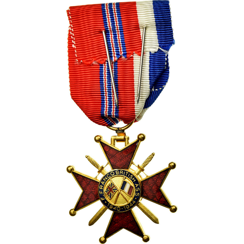 Francia, Croix d'Honneur Franco-Britannique, medalla, 1940-1944, Sin
