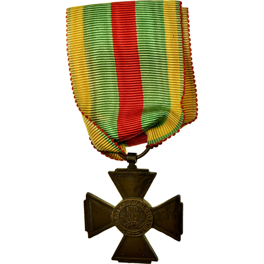 Frankreich, Croix du Combattant Volontaire, Medaille, 1914-1918, Excellent
