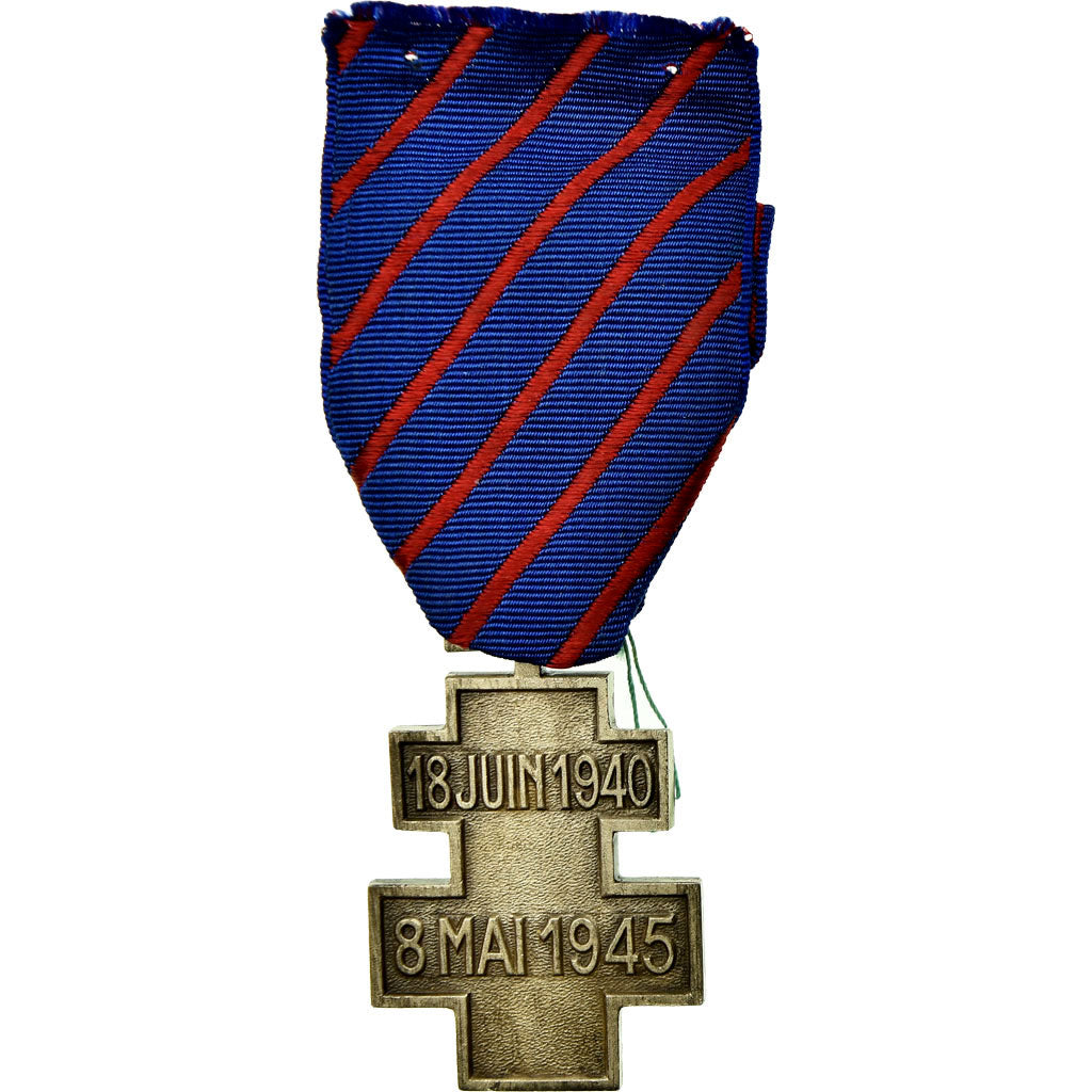 France, France Libre, Services Volontaires, Médaille, 1940-1945, Excellent