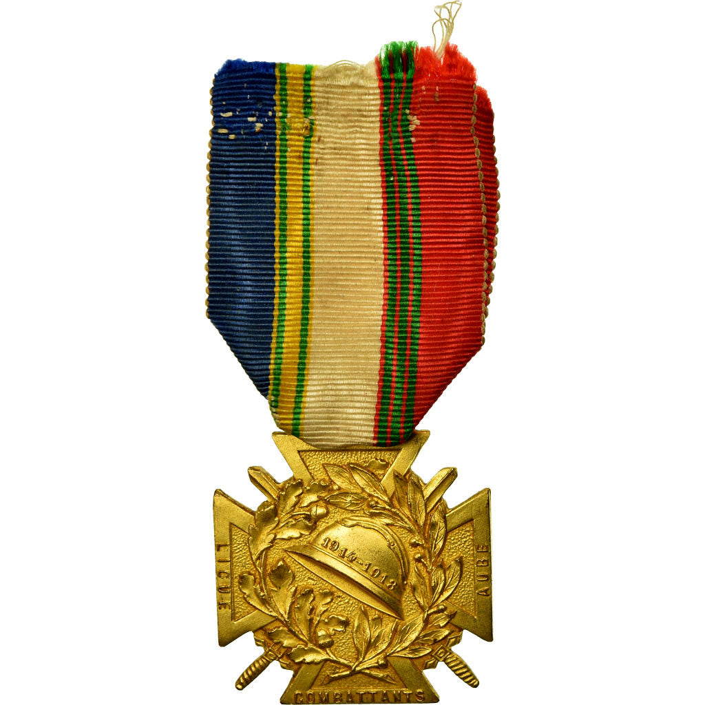 Frankrijk, Ligue des Combattants de l'Aube, Medaille, 1914-1918, Excellent