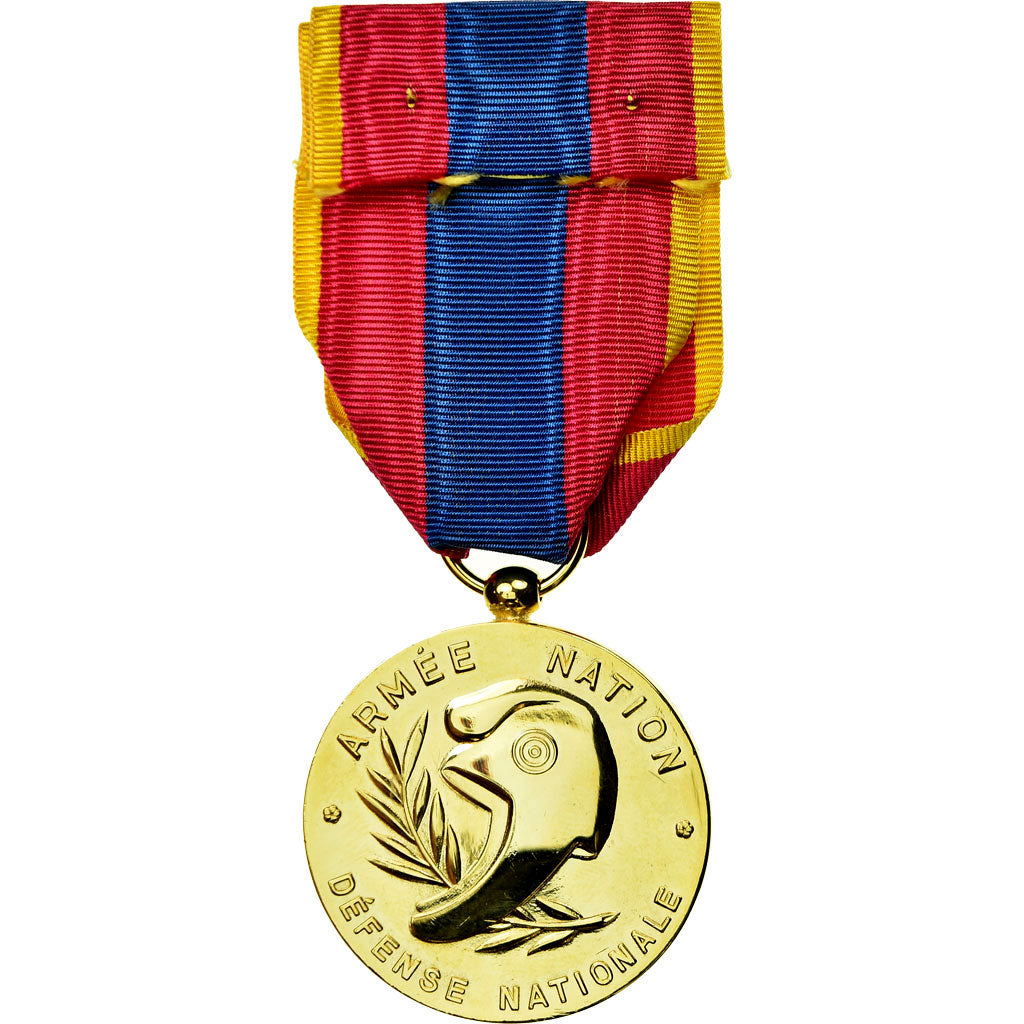 France, Défense Nationale, Armée Nation, Medal, Uncirculated, Gilt Bronze, 36