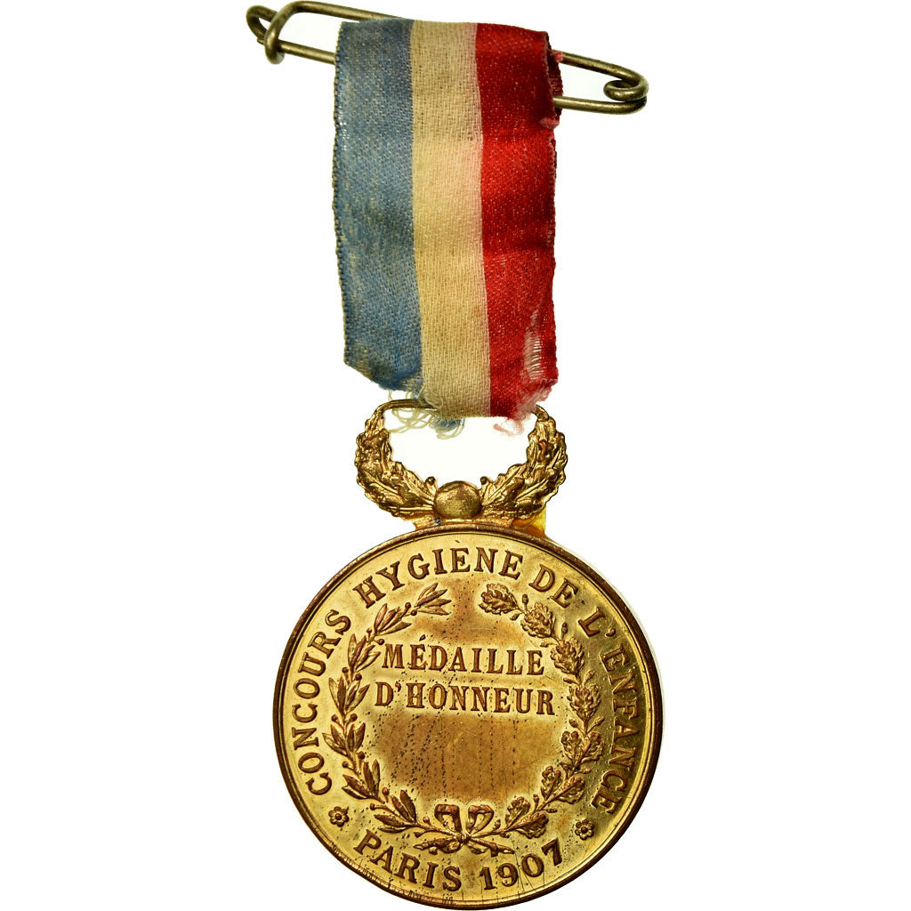 Frankreich, Concours Hygiène de l'Enfance, Paris, Medaille, 1907, Excellent