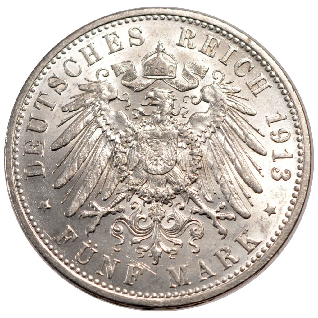 Allemagne, Prusse, Wilhelm II, 5 Mark