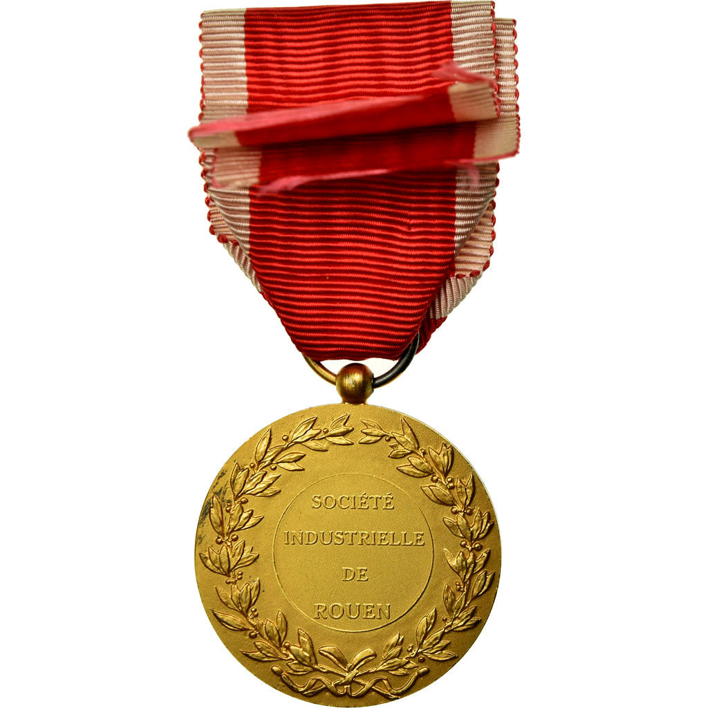 France, Société Industrielle de Rouen, Medal, Uncirculated, Chabaud, Vermeil