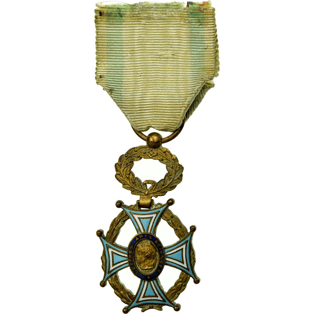 France, Croix des Lettres Arts Sciences, Medal, Excellent Quality, Bronze, 35