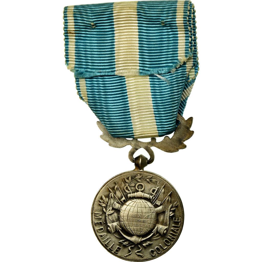 France, Médaille Coloniale, Medal, Excellent Quality, Silvered bronze, 27