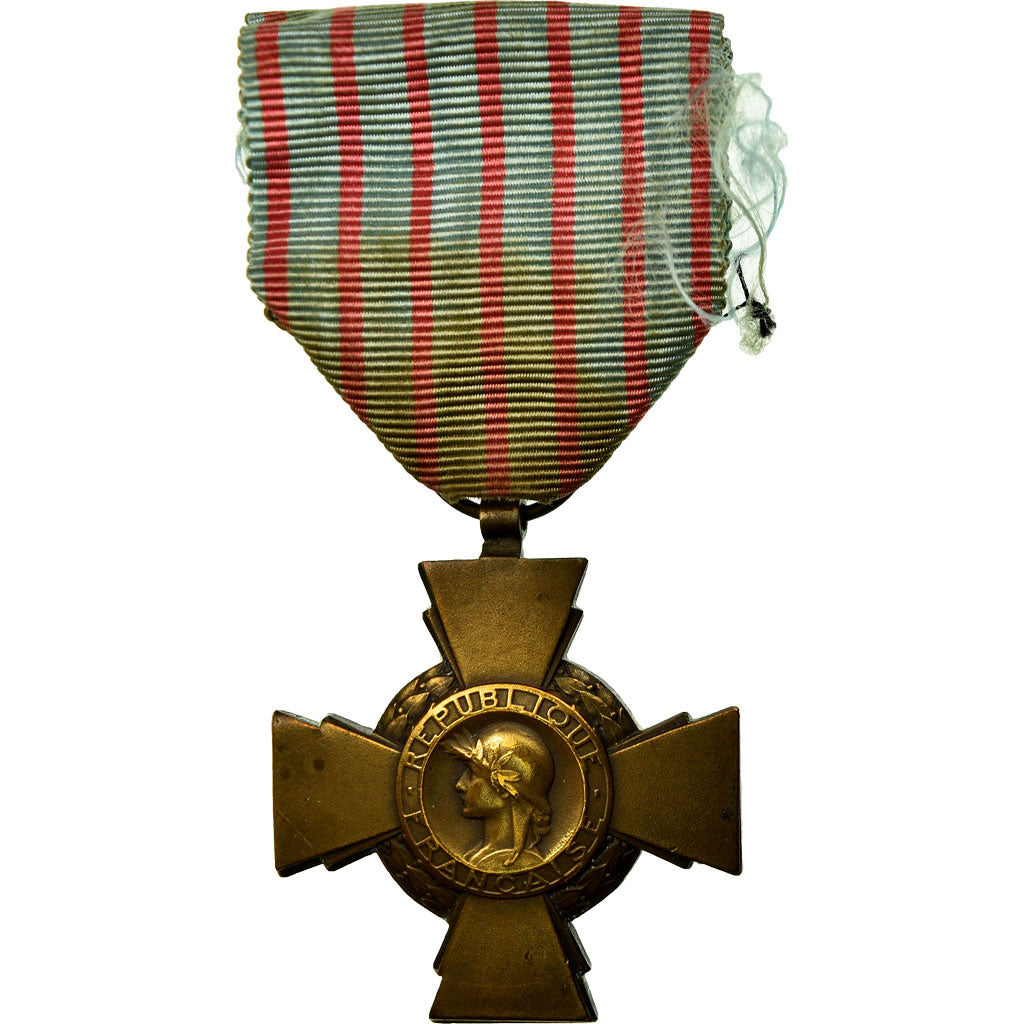 France, Croix du Combattant Volontaire, Médaille, 1939-1945, Très bon état
